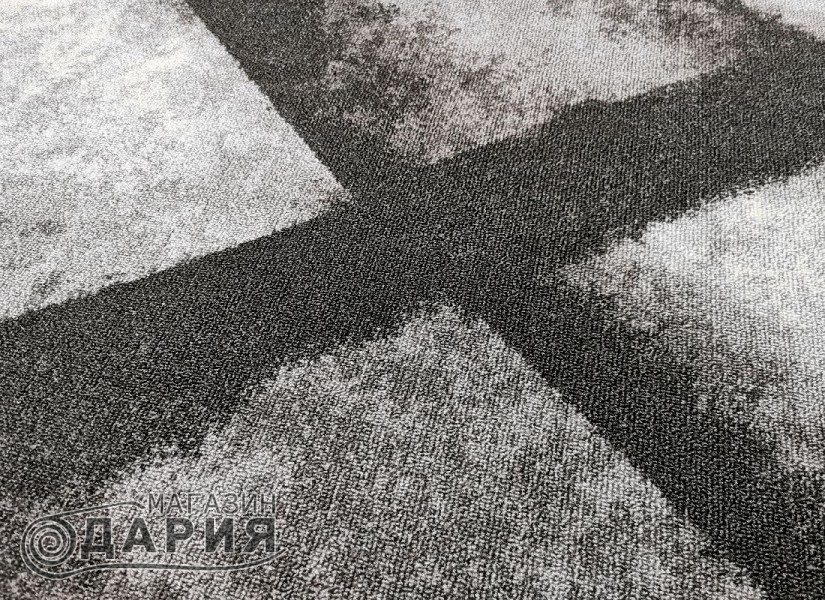 Мокетен килим 113 сив/тюркоаз